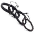 Damenarmbänder Echtleder Schwarz Music Set